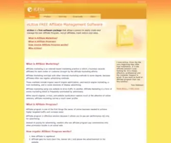 Elitius.com(Affiliate Management Software) Screenshot