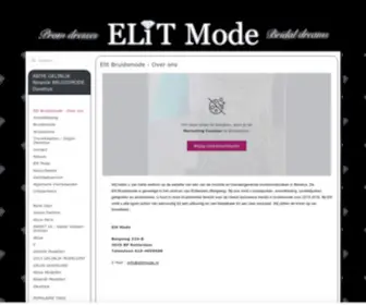 Elitmode.nl(Elit Bruidsmode) Screenshot