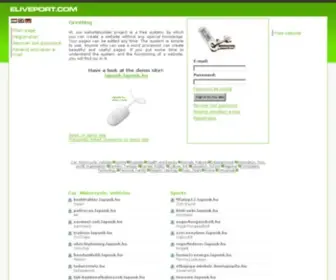 Eliveport.com(Free sitebuilder system) Screenshot