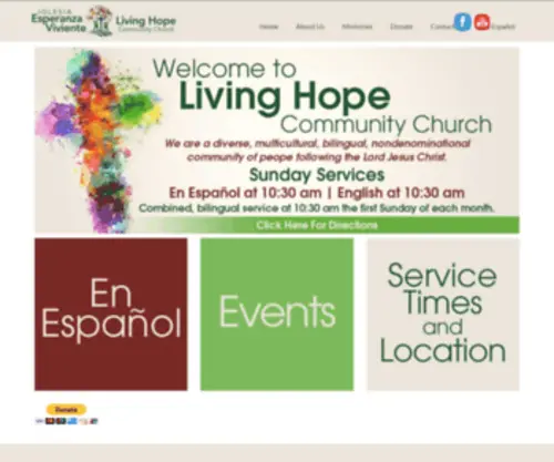 Elivinghope.org(Living Hope Community Church) Screenshot