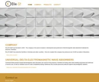 Elix-ST.com(Electromagnetic wave absorbers) Screenshot