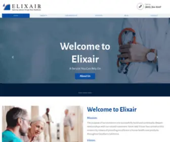 Elixairmedical.com(Home) Screenshot