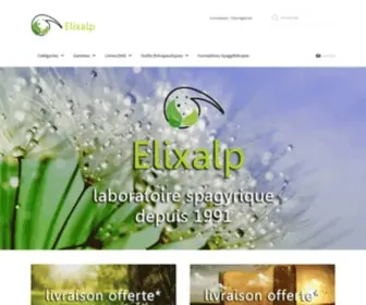 Elixalp.com(Laboratoire spagyrique depuis 1991) Screenshot
