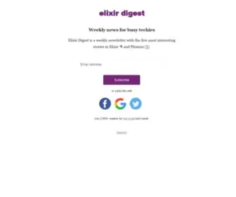 Elixirdigest.net(Elixir Digest) Screenshot