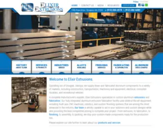 Elixirext.com(Elixir Extrusions) Screenshot