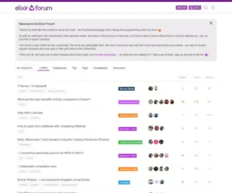 Elixirforum.com(The Elixir Forum) Screenshot