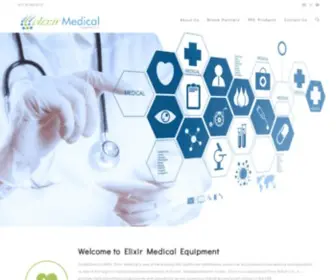 Elixirmedicos.com(Dubai's Leader in Medical Supplies) Screenshot