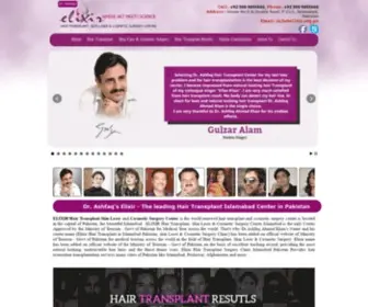 Elixir.org.pk(Elixir hair transplant surgery center in islamabad) Screenshot