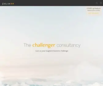 Elixirr.com(The challenger consultancy) Screenshot