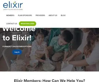 Elixirsolutions.com(Elixir is a pharmacy benefits and services company) Screenshot