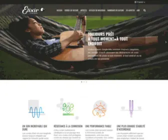 Elixirstrings.fr(Elixir® Strings) Screenshot