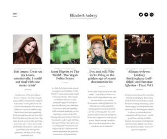 Elizabethaubrey.com(Freelance arts and culture journalist/lecturer. My work) Screenshot