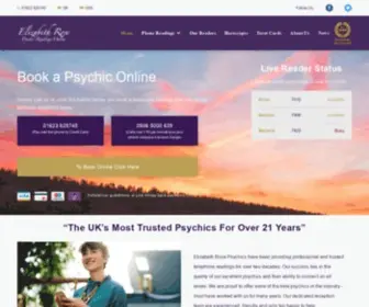 Elizabethrose.co.uk(Psychic Readings and Mediums Online) Screenshot