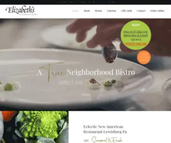 Elizabethsbistro.com(Elizabeth's An American Bistro) Screenshot