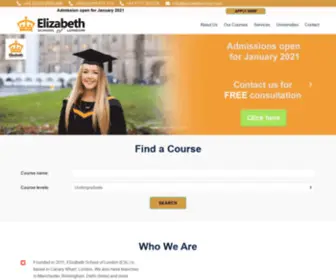 Elizabethschool.com(Elizabeth School of London) Screenshot