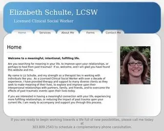 Elizabethschultelcsw.com(Elizabeth Schulte) Screenshot