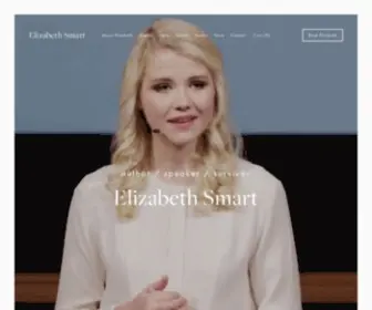 Elizabethsmart.com(Elizabeth Smart) Screenshot