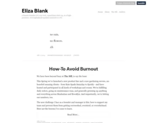Elizablank.com(Eliza Blank) Screenshot