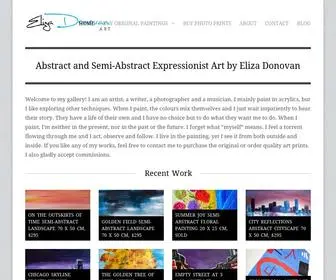 Elizadonovanart.com(Eliza Donovan Art) Screenshot