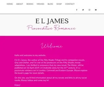 Eljamesauthor.com(E L James) Screenshot