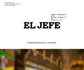 Eljefepomona.com(El Jefe Cocina Mexicana & Cantina) Screenshot