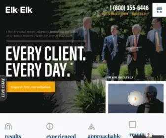 Elkandelk.com(Ohio Personal Injury Lawyers) Screenshot