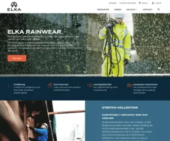 Elkarainwear.dk(ELKA Rainwear) Screenshot