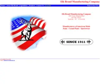 Elkbrand.com(Elk Brand Manufacturing Company) Screenshot