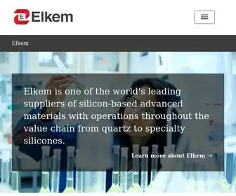 Elkem.com(Elkem) Screenshot