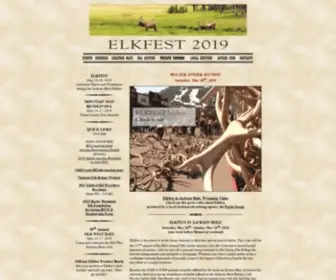 Elkfest.org(ElkfestA Celebration of Elk and Antler) Screenshot