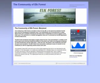 Elkforest.com(The Community of Elk Forest) Screenshot