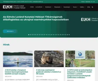 ELKH.org(Eötvös Loránd Kutatási Hálózat) Screenshot