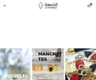 Elkhomssa.com(Bijoux et Accessoires traditionnels) Screenshot