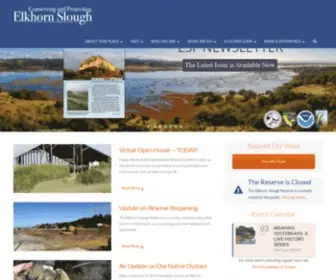Elkhornslough.org(California's Elkhorn Slough and its watershed) Screenshot