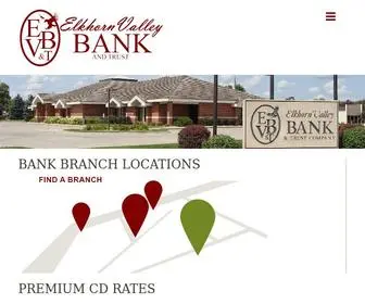 Elkhornvalleybank.com(Elkhorn Valley Bank and Trust) Screenshot