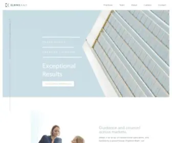 Elkinskalt.com(Elkins Kalt Weintraub Reuben Gartside LLP) Screenshot