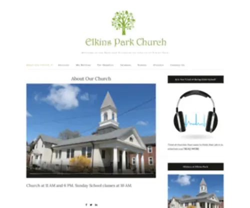 Elkinsparkchurch.com(The Reformed Presbyterian Church of Elkins Park) Screenshot