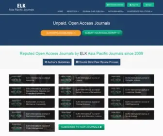 Elkjournals.com(ELK Asia Pacific Journals) Screenshot