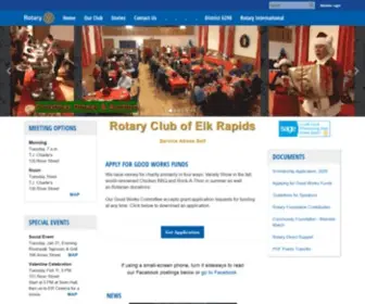 Elkrapidsrotary.org(Rotary Club of Elk Rapids) Screenshot