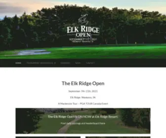 Elkridgeopen.com(The Elk Ridge Open) Screenshot