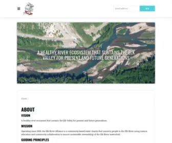 Elkriveralliance.ca(Elk River Alliance) Screenshot