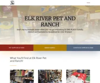 Elkriverpetandranch.com(Elk River Pet and Ranch) Screenshot