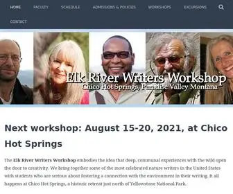 Elkriverwriters.org(Next workshop) Screenshot