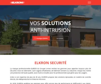 Elkron-Securite.fr(Securité) Screenshot