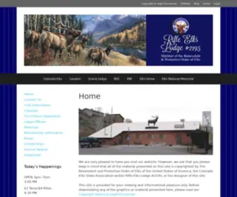 ELKS2195.org(Rifle Elks Lodge #2195) Screenshot