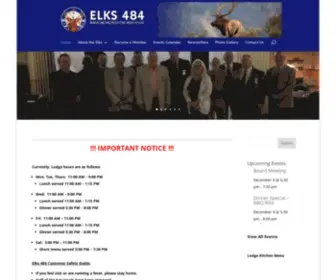 ELKS484.com(Elks 484) Screenshot