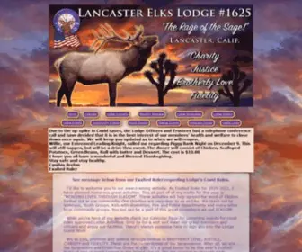 Elkslodge1625.org(Lancaster Elks Lodge 1625) Screenshot