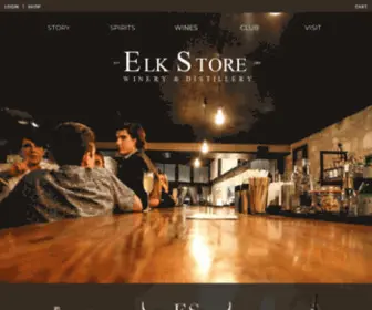 ElkStore1895.com(Elk Store 1895 Winery & Distillery) Screenshot