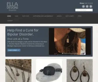 Elladesignsjewelry.com(Helping Find a Cure for Bipolar Disorder) Screenshot