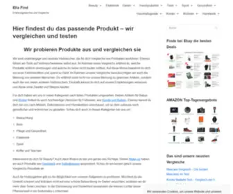 Ellafind.com(Hier findest du das passende Produkt) Screenshot